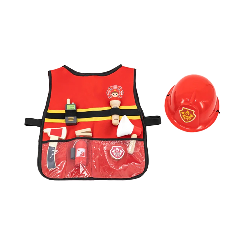 Buy Viga Firefighter Role Play Set 8 Pcs | Yallatoys.com