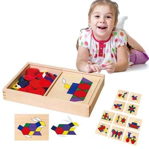 Buy Viga Pattern Board And  Block | Yallatoys.com