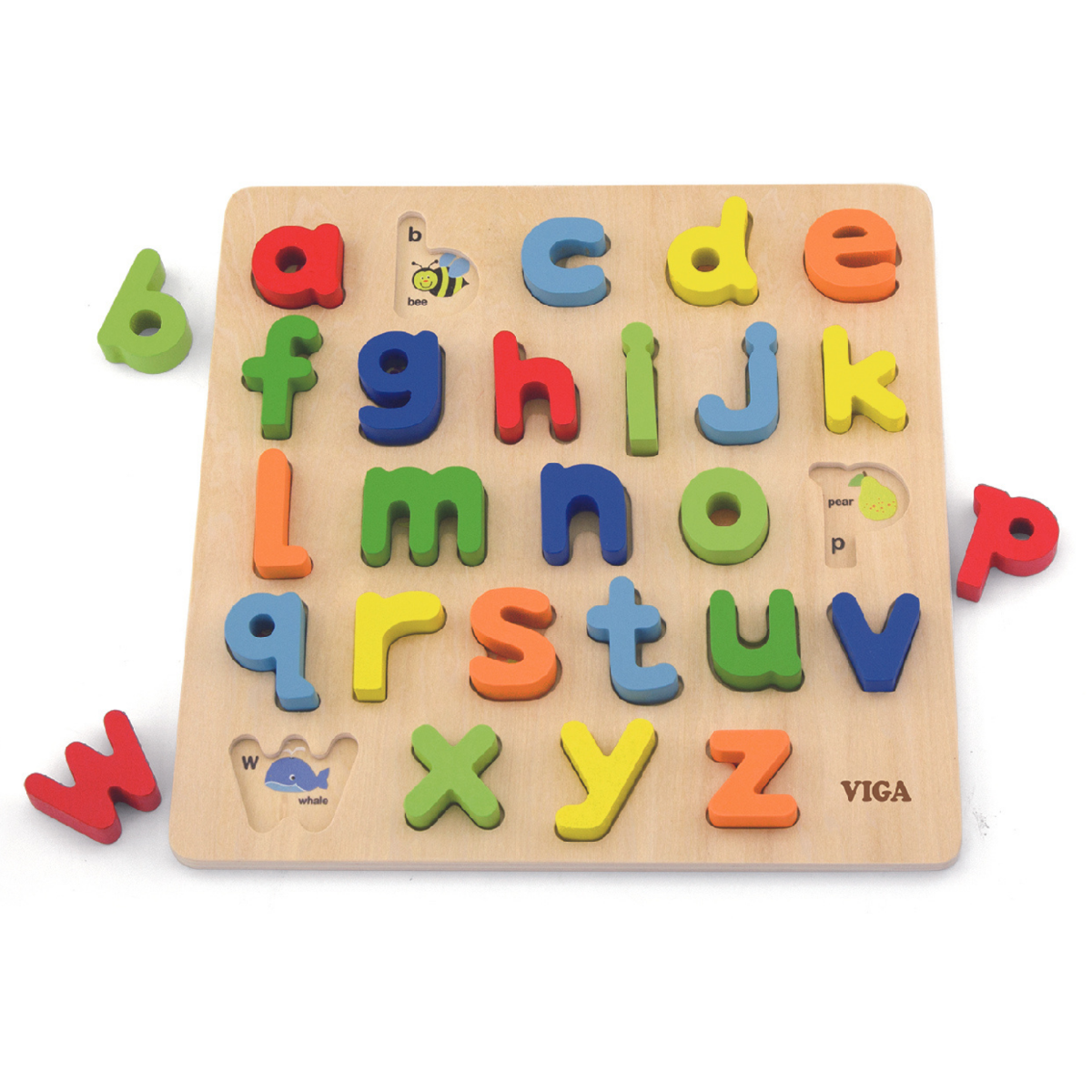 Buy Viga Block Puzzle Alphabet Simple Letters | Yallatoys.com
