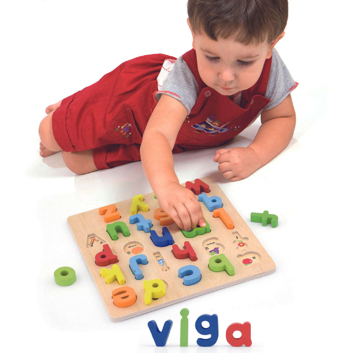 Buy Viga Block Puzzle Alphabet Simple Letters | Yallatoys.com