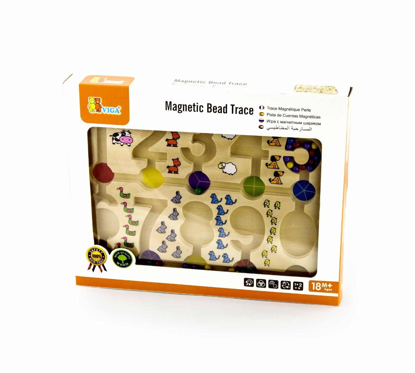 Buy Viga Magnetic Bead Trace Number Board | Yallatoys.com