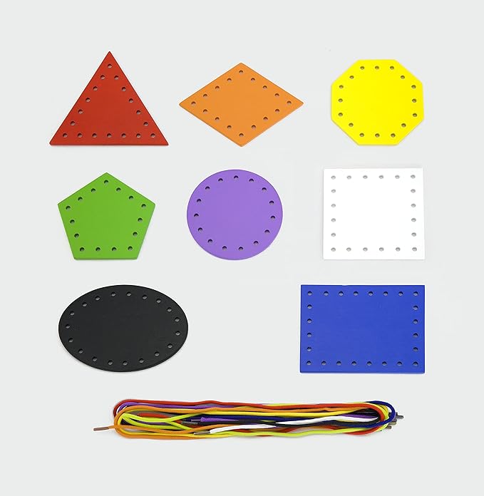 Buy Viga Lace and Trace Shapes | Yallatoys.com