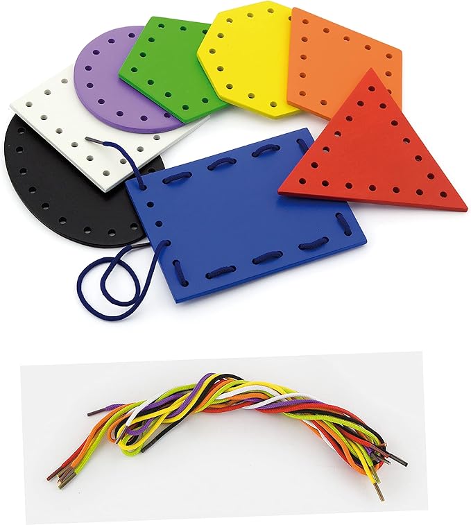 Buy Viga Lace and Trace Shapes | Yallatoys.com