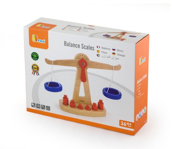 Buy Viga Balance Scale Wooden Set | Yallatoys.com