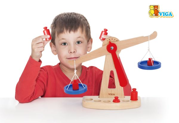 Buy Viga Balance Scale Wooden Set | Yallatoys.com