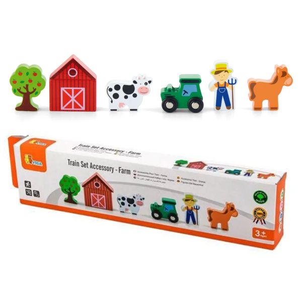 Buy Viga Train Set Accessory Farm | Yallatoys.com