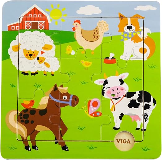 Buy Viga Discovery Puzzles Farm Animals | Yallatoys.com