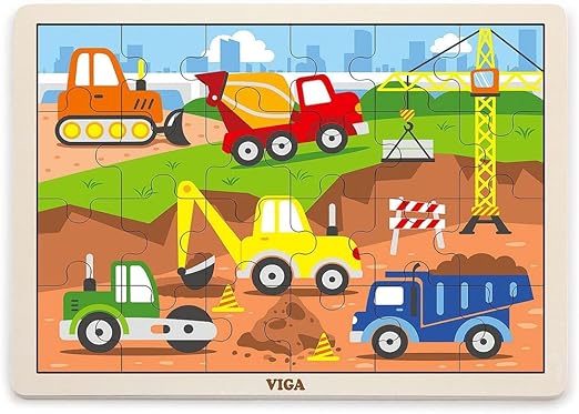 Buy Viga Construction Puzzle 24Pcs | Yallatoys.com