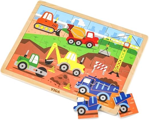 Buy Viga Construction Puzzle 24Pcs | Yallatoys.com