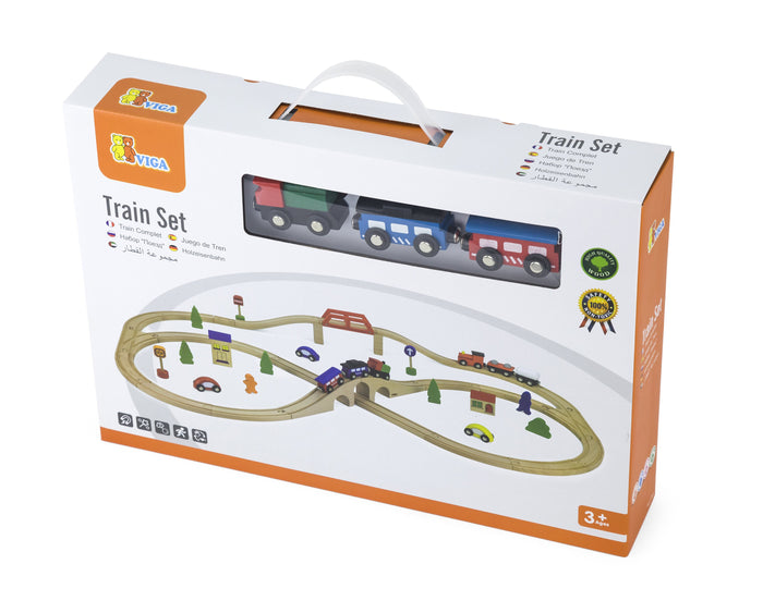 Buy Viga 49pcs Train Set | Yallatoys.com