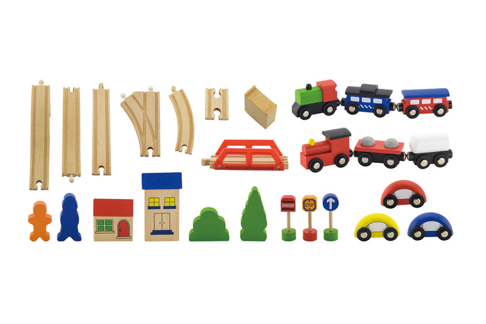 Buy Viga 49pcs Train Set | Yallatoys.com