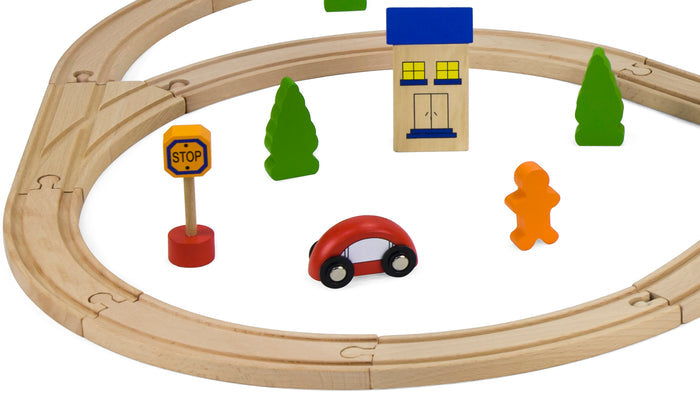 Buy Viga 49pcs Train Set | Yallatoys.com