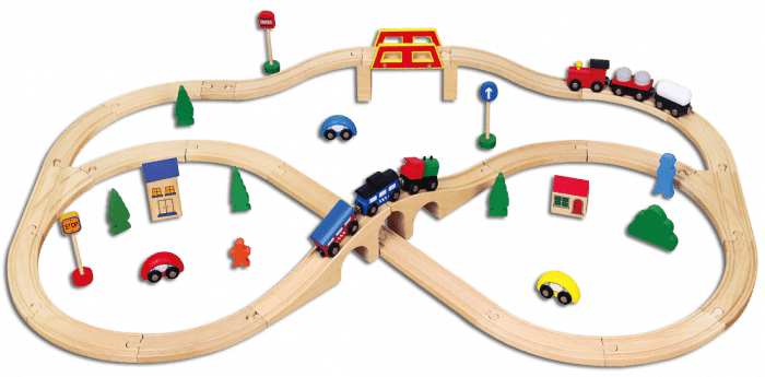 Buy Viga 49pcs Train Set | Yallatoys.com