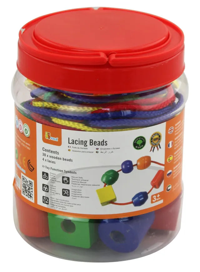 Buy Viga Lacing Beads Small | Yallatoys.com
