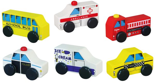 Buy Viga City Vehicles 6pcs Set | Yallatoys.com