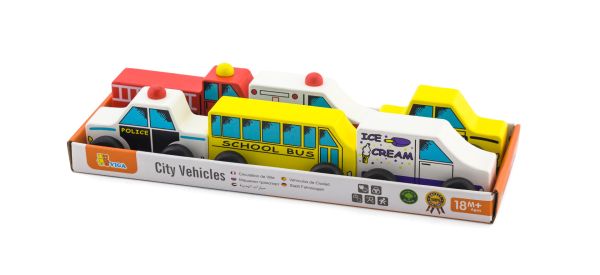 Buy Viga City Vehicles 6pcs Set | Yallatoys.com