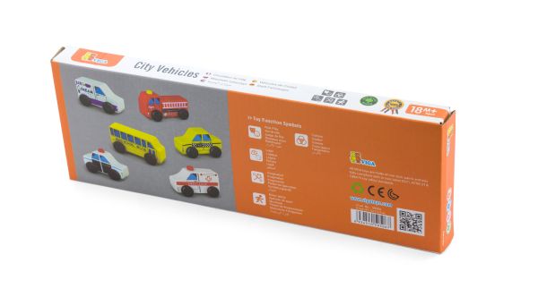 Buy Viga City Vehicles 6pcs Set | Yallatoys.com