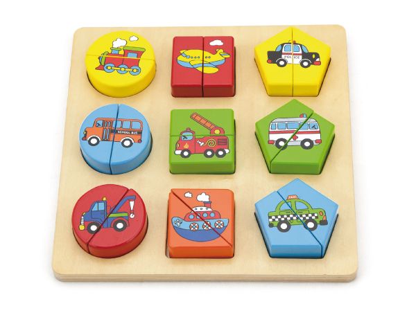 Buy Viga Shape Block Puzzle Vehicles | Yallatoys.com