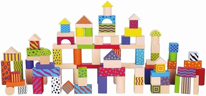 Buy Viga Colorful Block Set 100 Pcs | Yallatoys.com