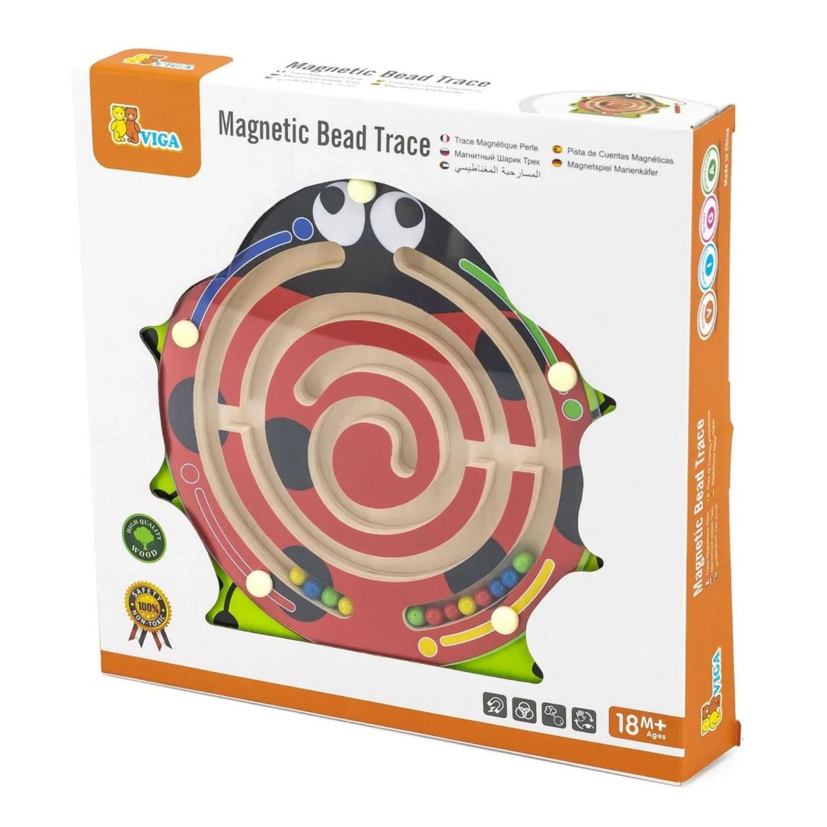 Buy Viga Magnetic Bead Trace Ladybird | Yallatoys.com