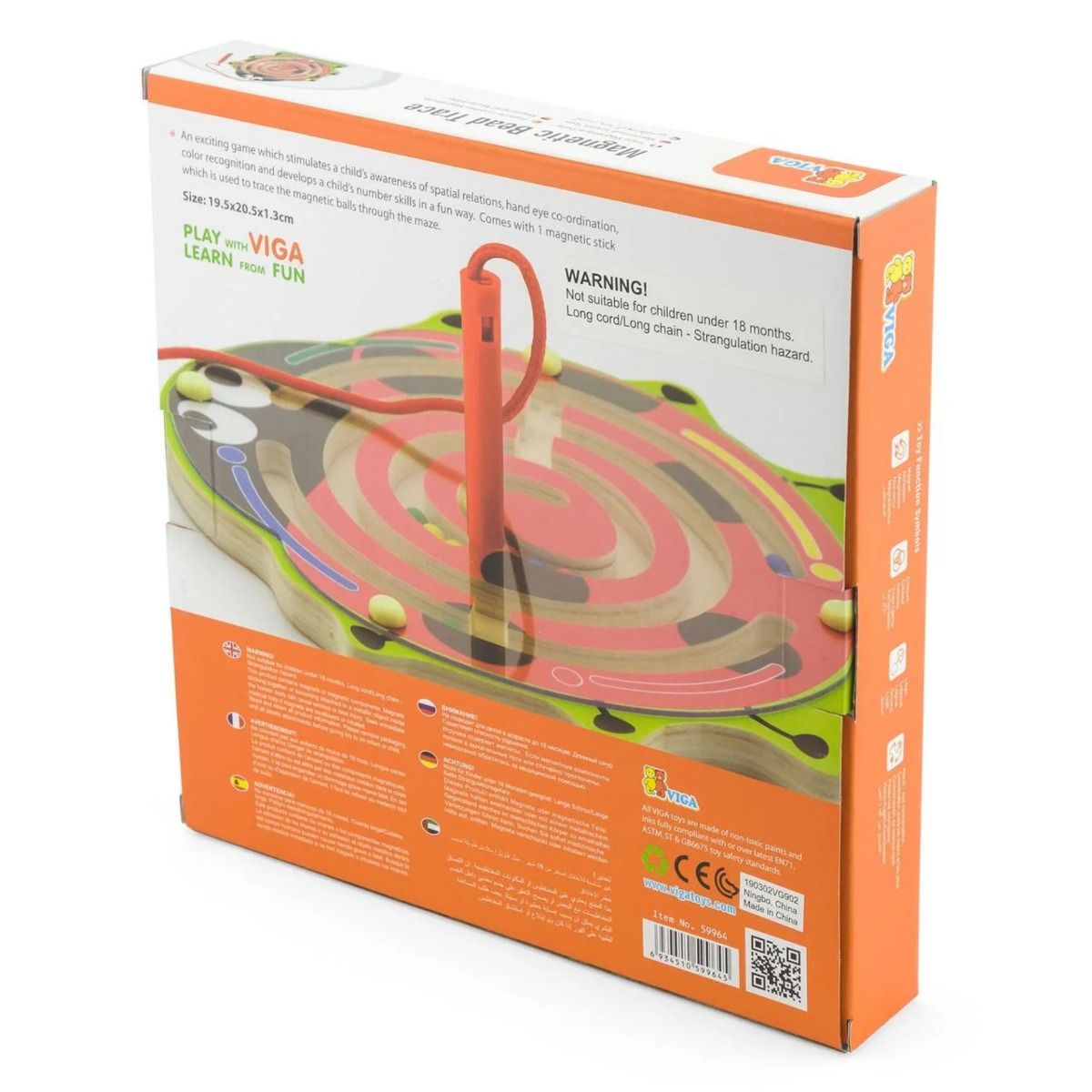 Buy Viga Magnetic Bead Trace Ladybird | Yallatoys.com