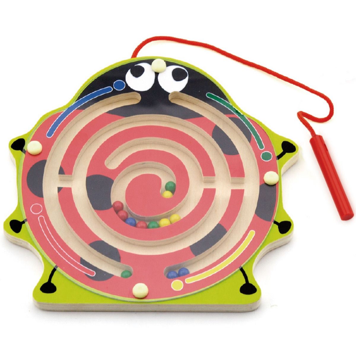 Buy Viga Magnetic Bead Trace Ladybird | Yallatoys.com