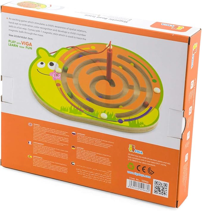 Buy Viga Magnetic Bead Trace Snail | Yallatoys.com