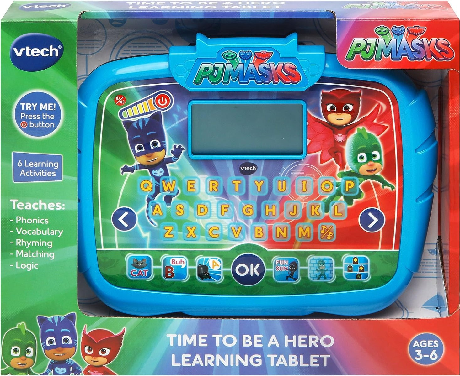 Buy VTech PJ Masks Time To Be A Hero Learning Tablet | Yallatoys.com