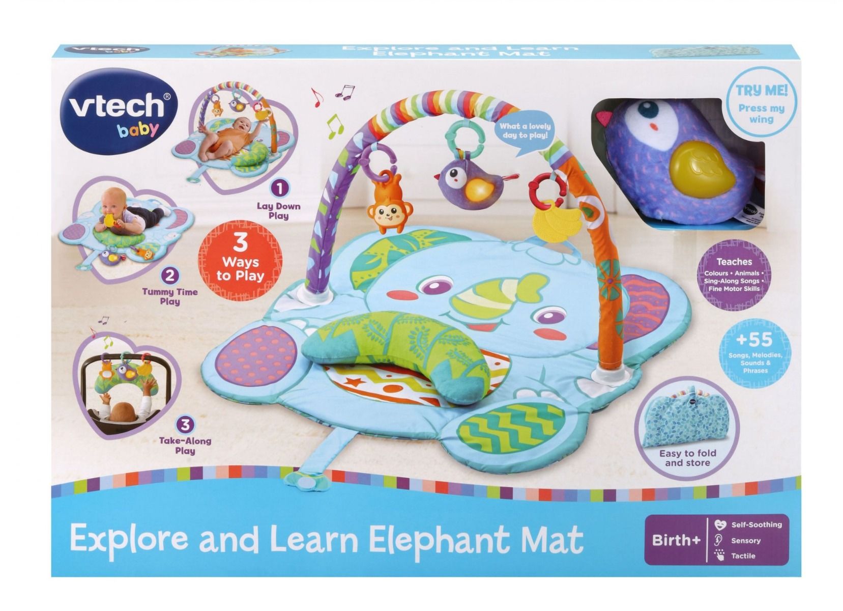 Buy VTech Baby Explore And Learn Elephant Playmat | Yallatoys.com
