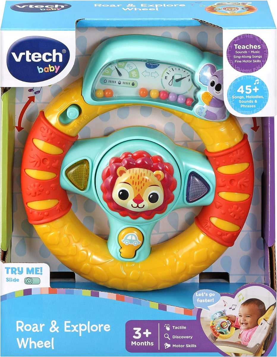 Buy VTech Baby Roar & Explore Wheel Interactive Baby Toy | Yallatoys.com
