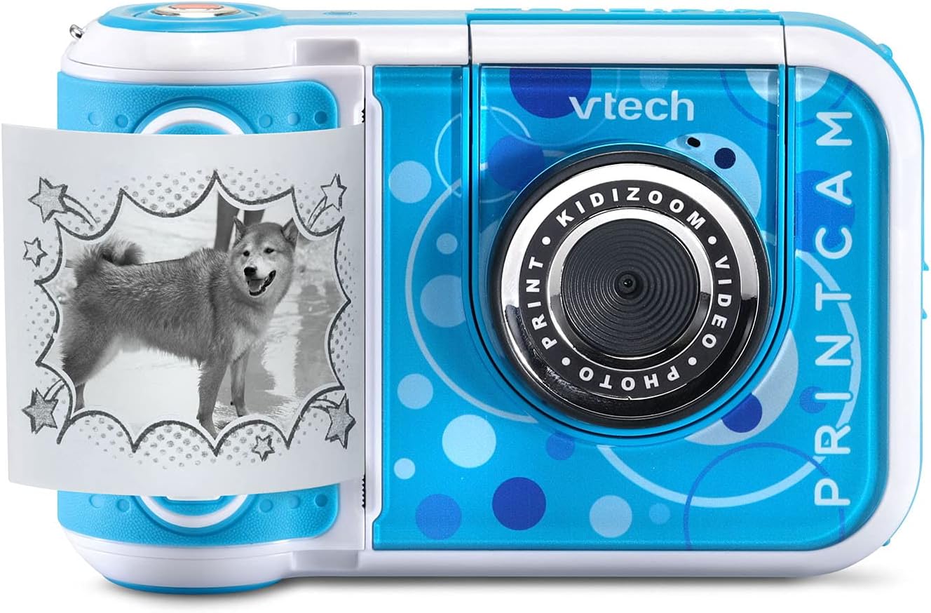 Buy VTech KidiZoom PrintCam Digital Camera for Children with Built In Printer Blue | Yallatoys.com