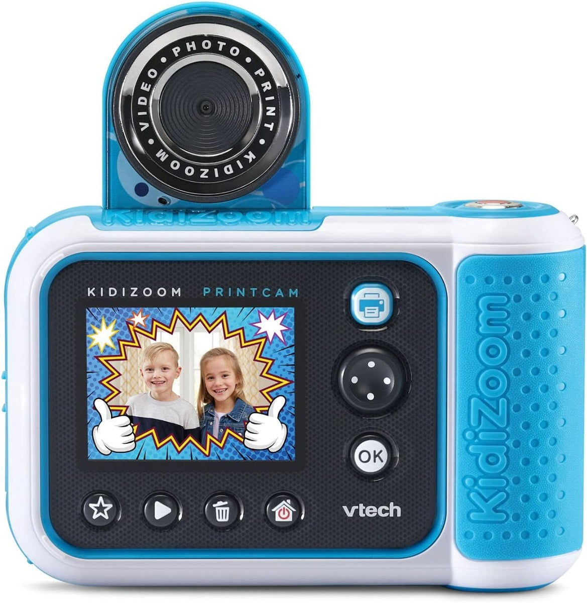 Buy VTech KidiZoom PrintCam Digital Camera for Children with Built In Printer Blue | Yallatoys.com