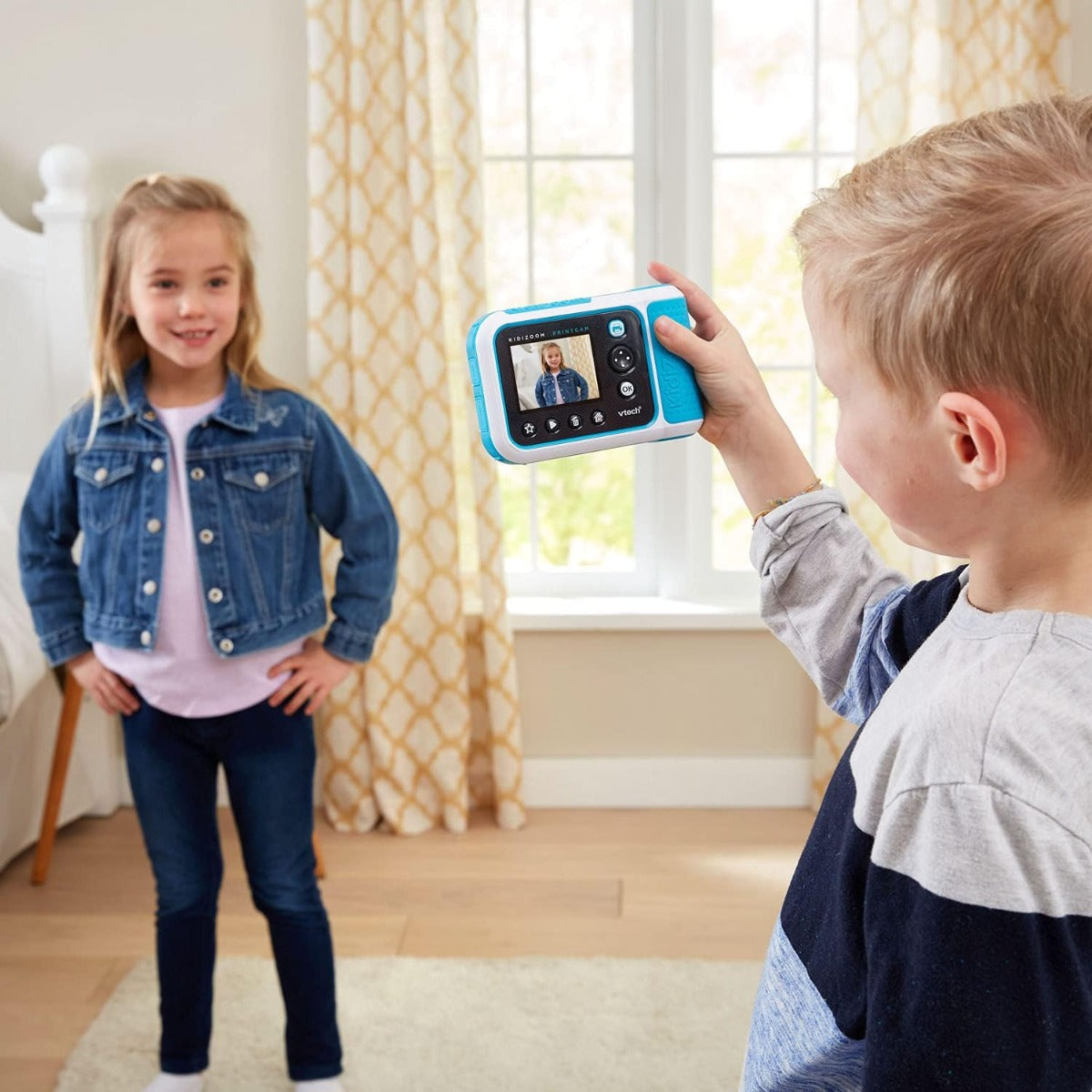 Buy VTech KidiZoom PrintCam Digital Camera for Children with Built In Printer Blue | Yallatoys.com