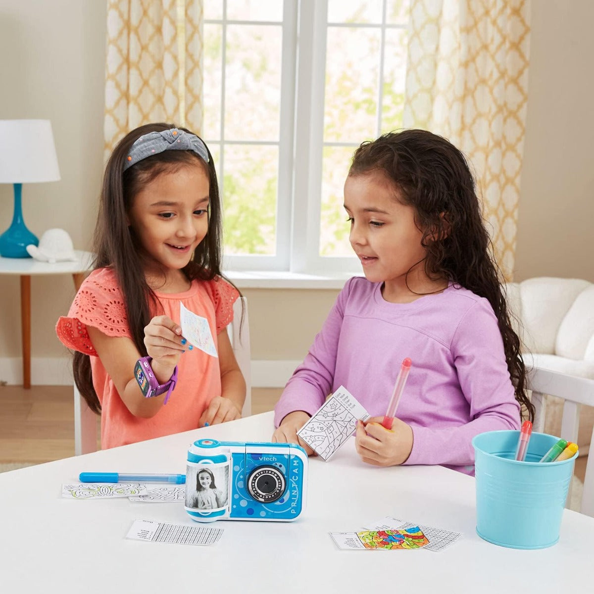 Buy VTech KidiZoom PrintCam Digital Camera for Children with Built In Printer Blue | Yallatoys.com