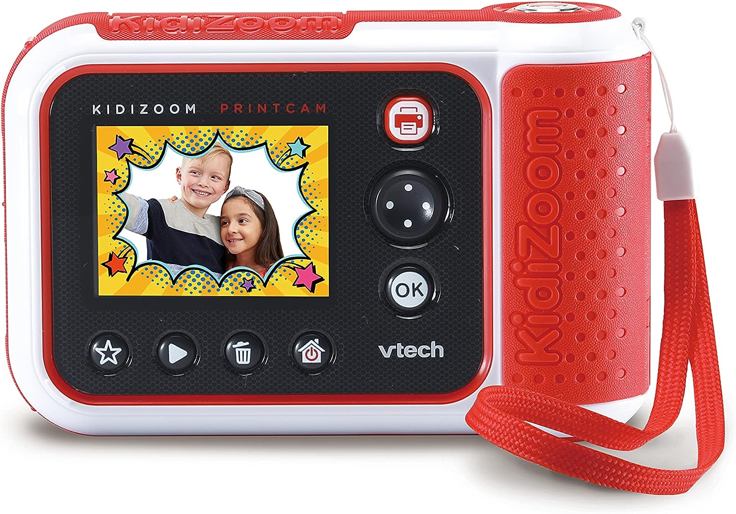 Buy VTech KidiZoom PrintCam Digital Camera for Children with Built In Printer Red | Yallatoys.com