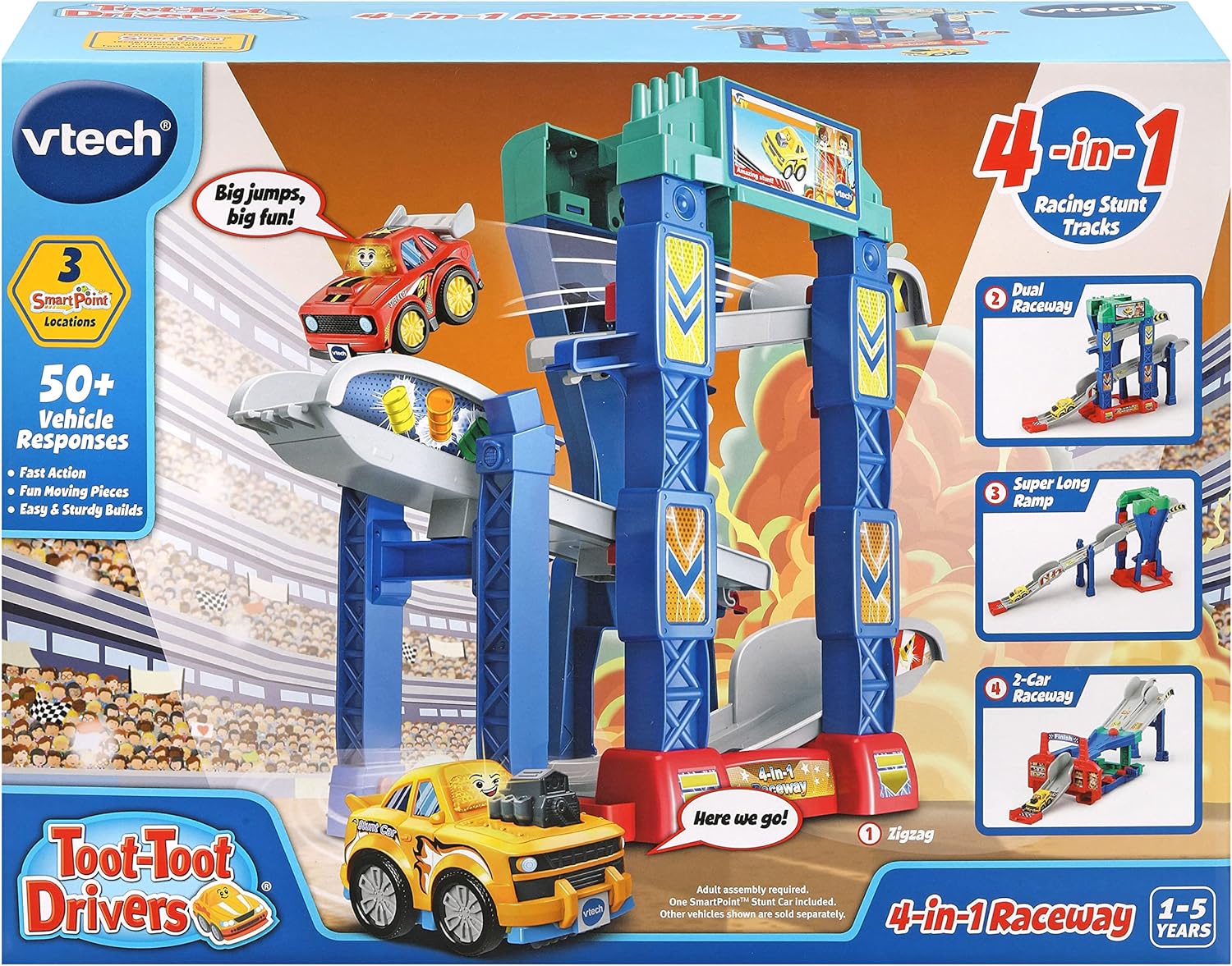 Buy Vtech Toot-Toot Drivers 4in1 Raceway | Yallatoys.com