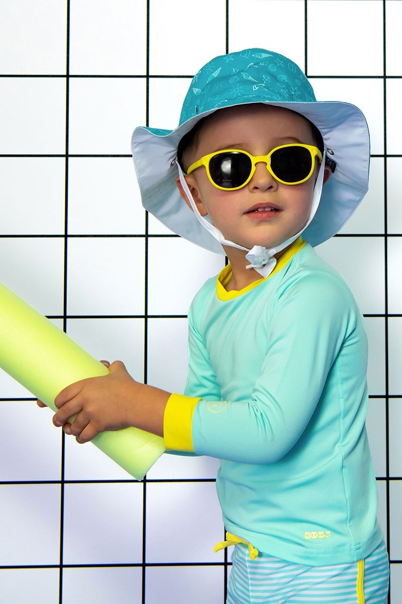 Buy Ki Et La Wazz Sunglasses Yellow Blue 2-4 years | Yallatoys.com