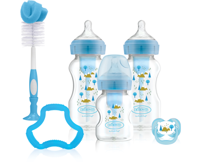Dr Browns Wide Neck Blue Gift Set Dr Browns Yallatoys