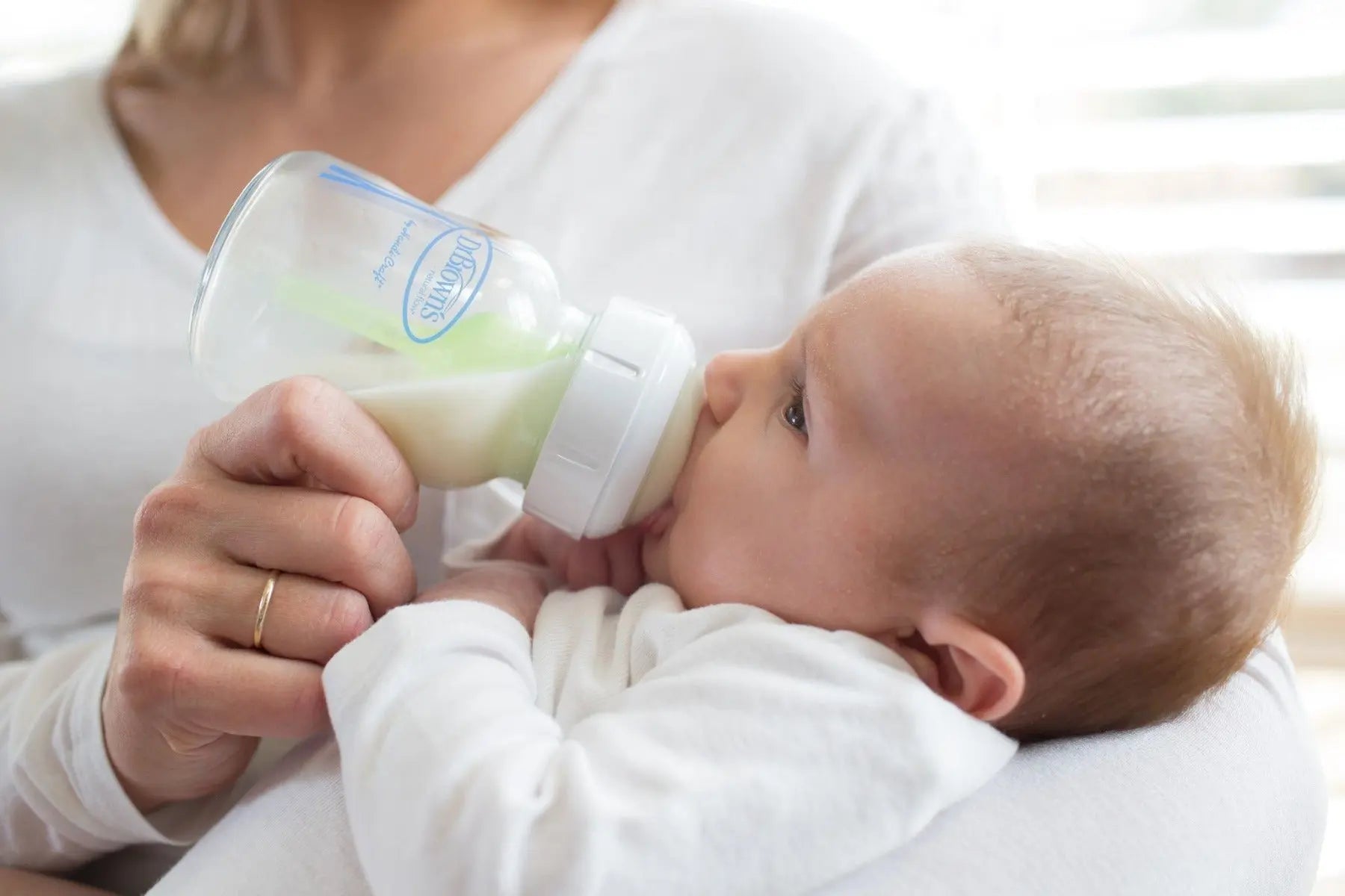 Dr Browns Natural Flow Anti Colic Wide-Neck Glass Baby Bottles 5 oz Pack of 2 Dr Browns