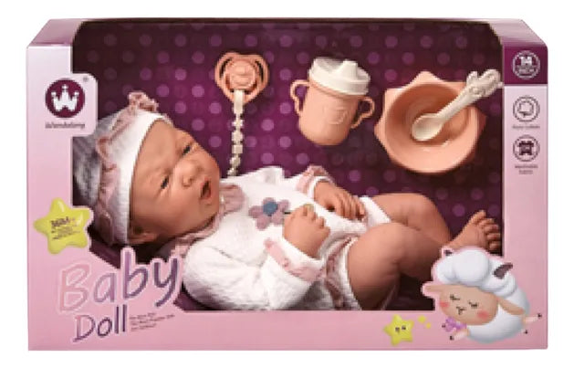 Buy Wandalong Baby Doll With Accessories 14Inch | Yallatoys.com