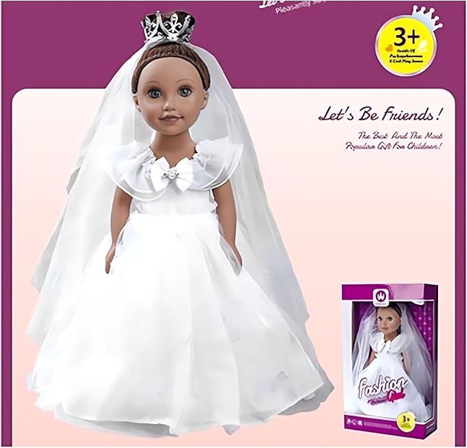 Buy Wanderlong Bride Doll in White Dress 18Inch | Yallatoys.com