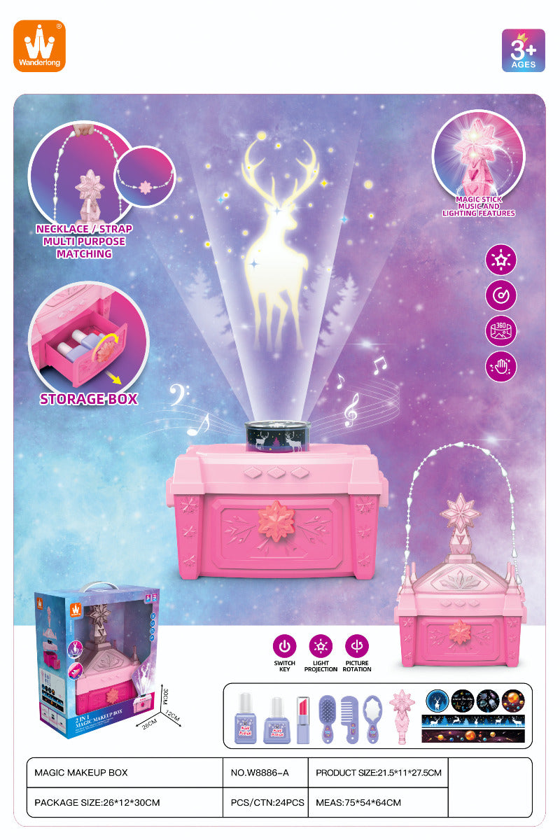 Buy Wanderlong Magic Makeup Jewelry Box Pink | Yallatoys.com