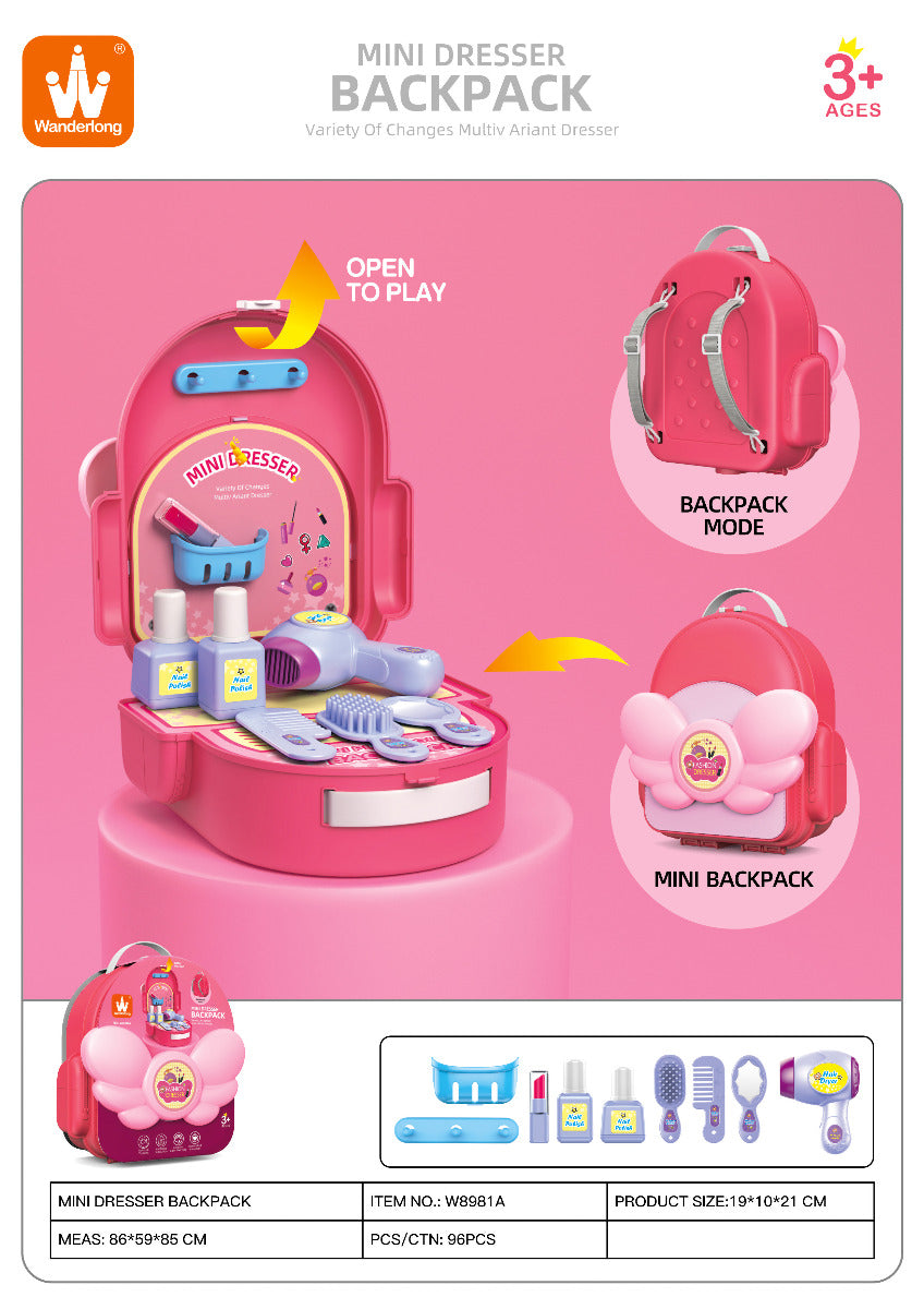 Buy Wanderlong Fashion School Bag Makeup | Yallatoys.com