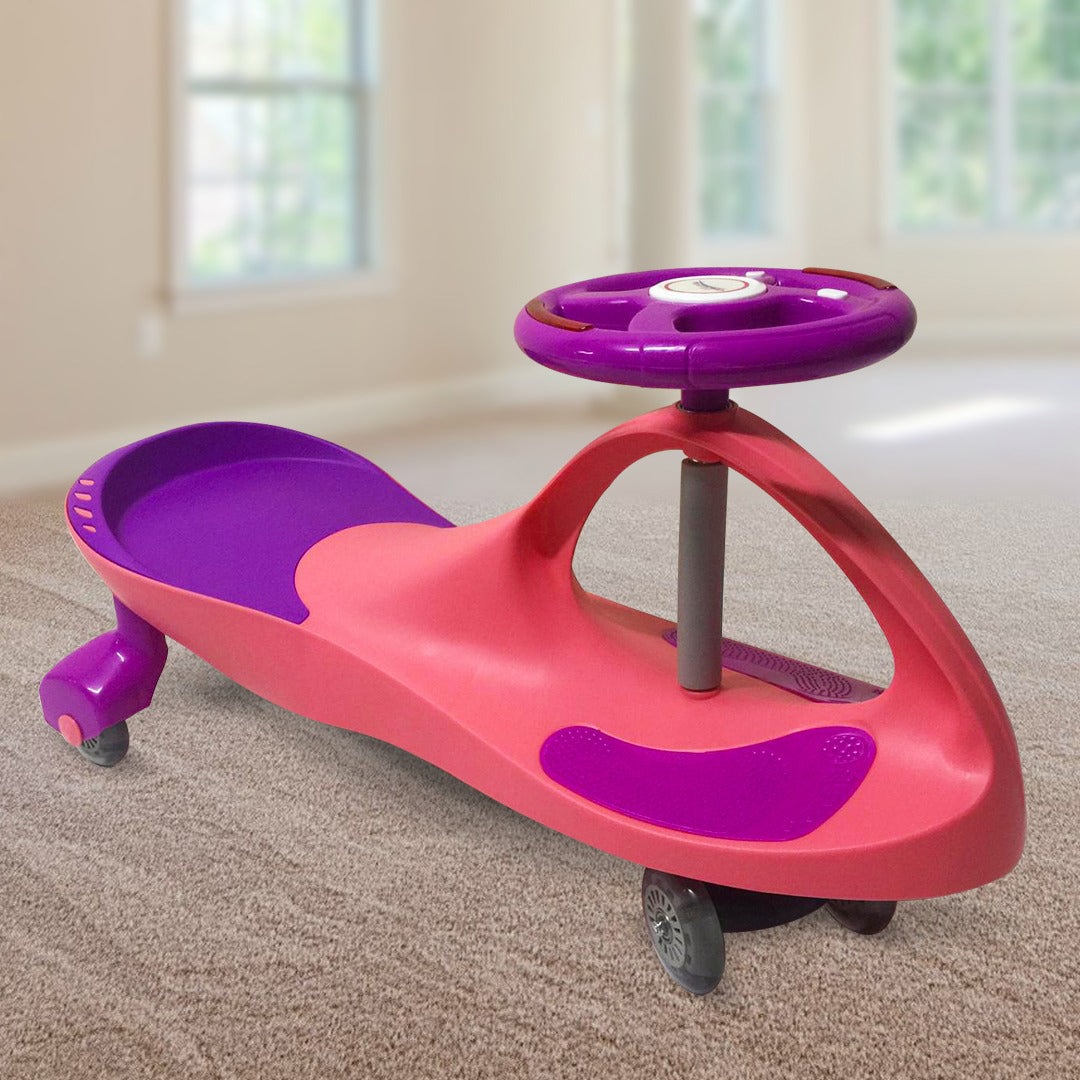 Buy Baby Swing Car With Music And Lights On Wheels (Sold Separately Subject to Availability) | Yallatoys.com