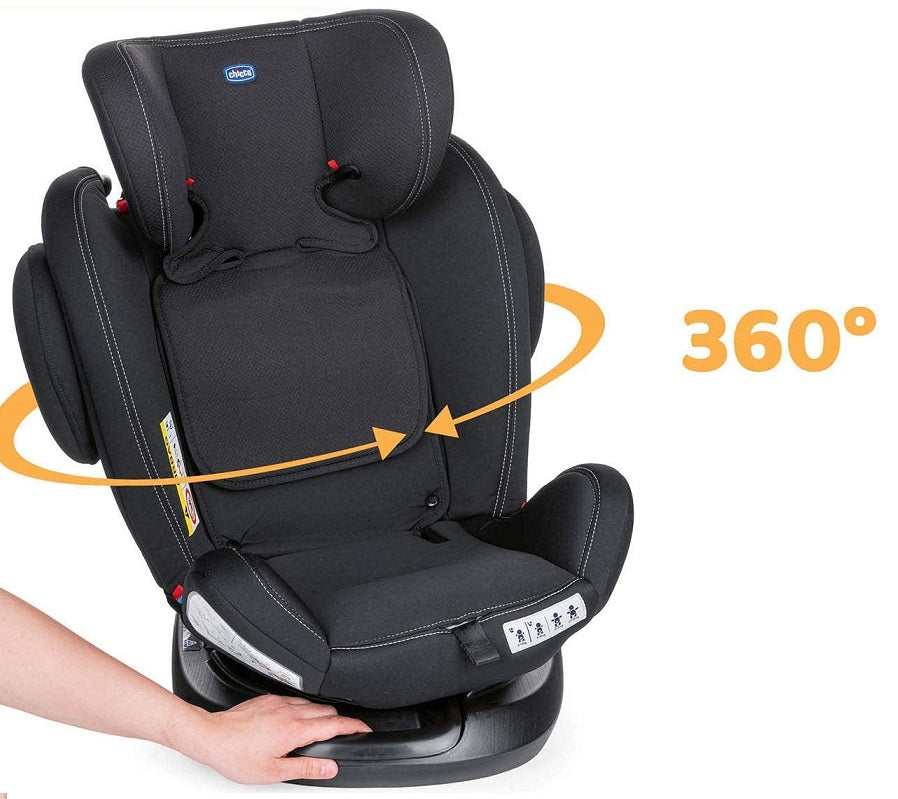 Chicco Unico Plus Car Seat Air 360° Rotatable 0-12Years ISOFIX - Black Chicco Yallatoys
