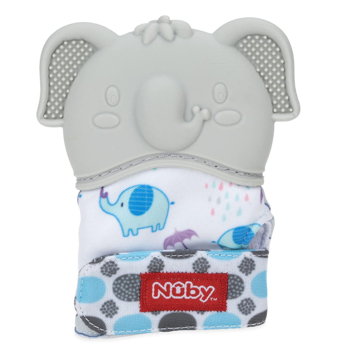 Nuby Happy Hands Teething Mitten 1 Pc Grey Nuby Yallatoys