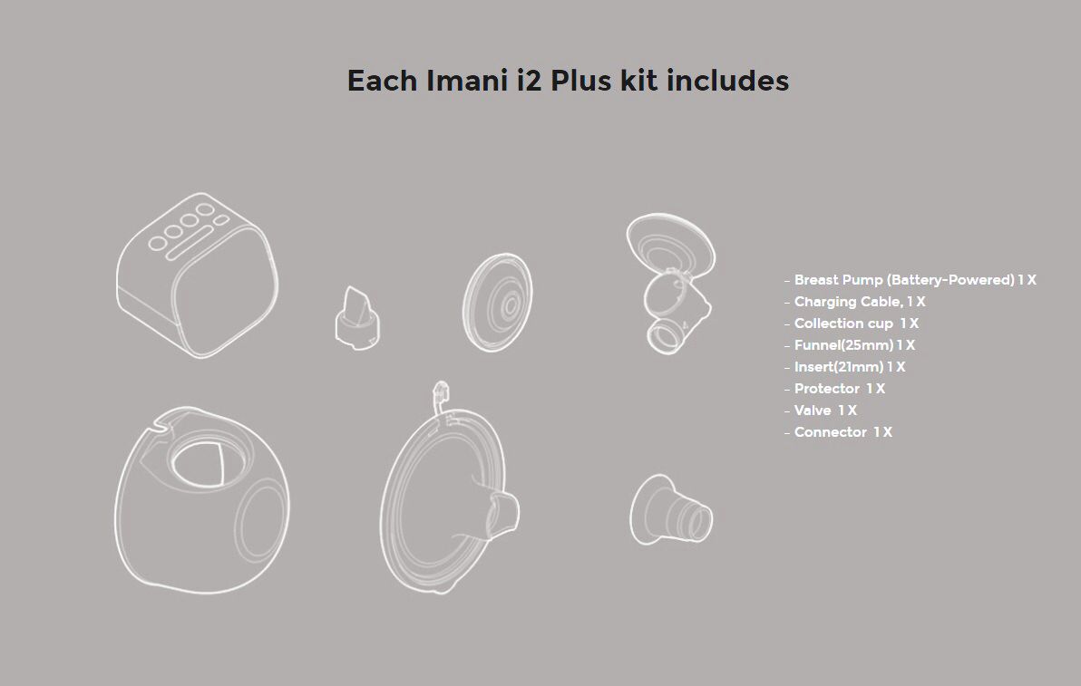 iMani I2 Plus Handsfree Single Breast Pump imani Yallatoys