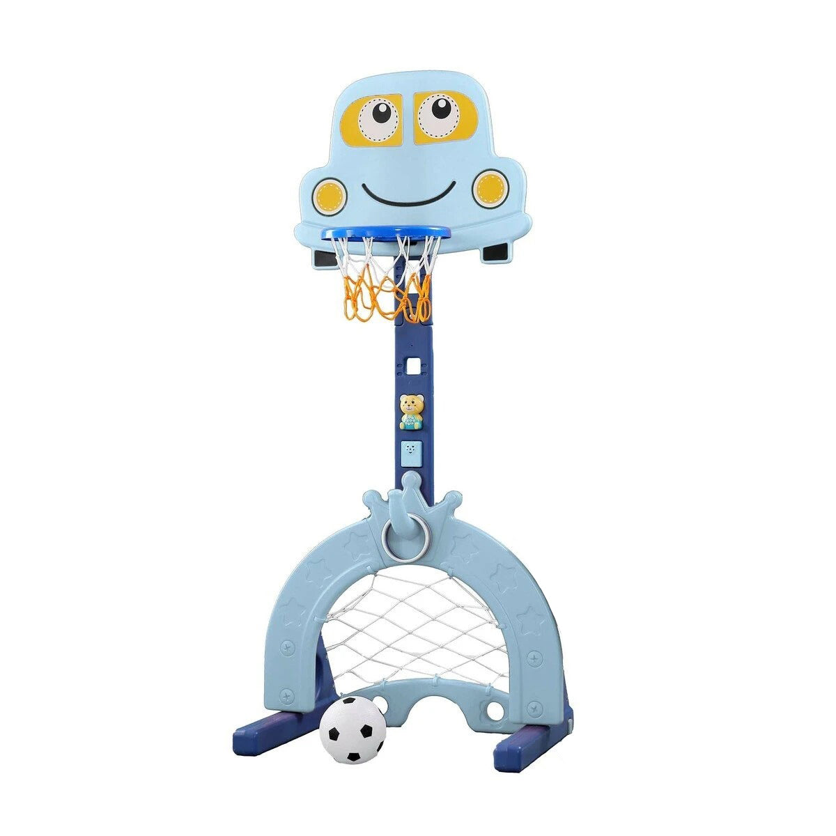 Buy Little Angel 2 in 1 Kids Football and Basketball Blue | Yallatoys.com
