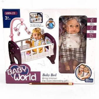 Buy Baby World Boy Doll With Bed Set Box | Yallatoys.com