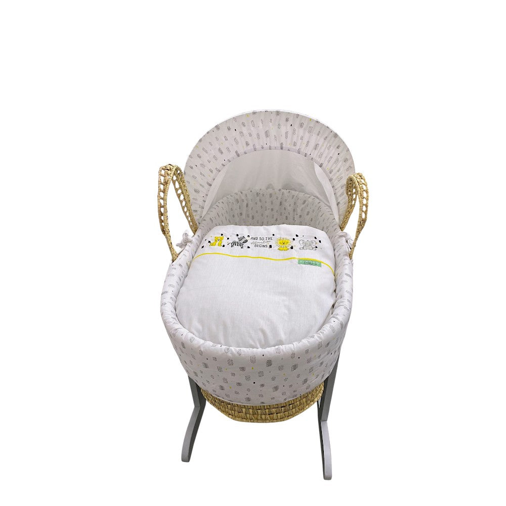 Kinder Valley Safari Moses Basket with Grey Rocking Stand Kinder Valley Yallatoys